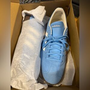 Adidas VL Court 2.0 Blue and White Sneakers